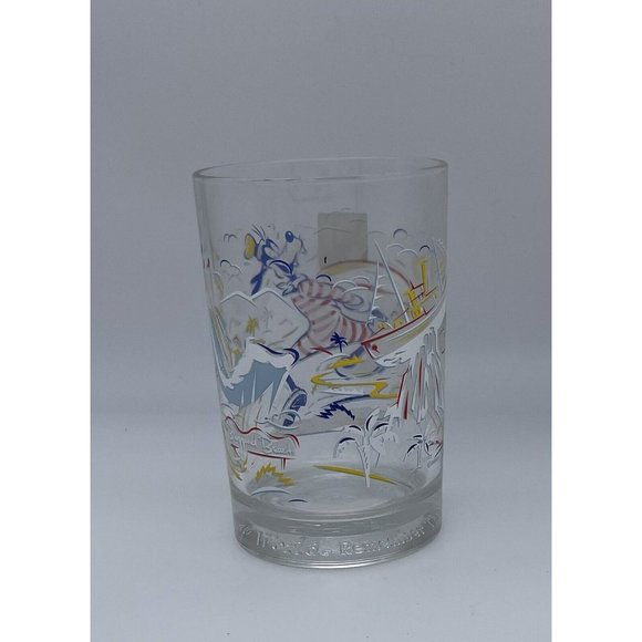 McDonald's Walt Disney World 25th Anniversary Remember The Magic Goofy Glass Cup - Picture 5 of 6